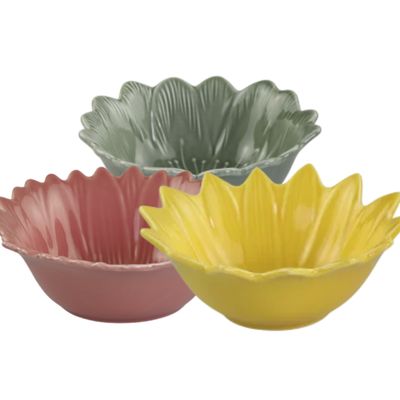 Water Lily Bowls - Melon, Verte and Rose
