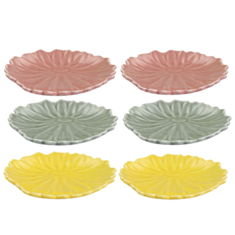 Water Lily Plate Set of Six (mixed) Water Lily Plate Set of Six (mixed)