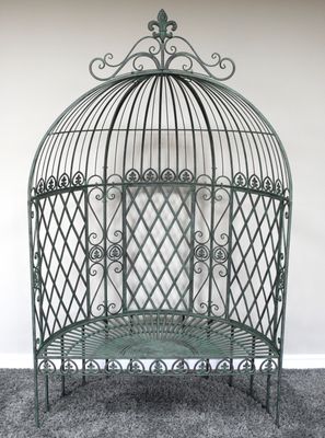Matilda Metal Arch Garden Seat.  Metal Arch Ornate Semi Circle Base Seat.