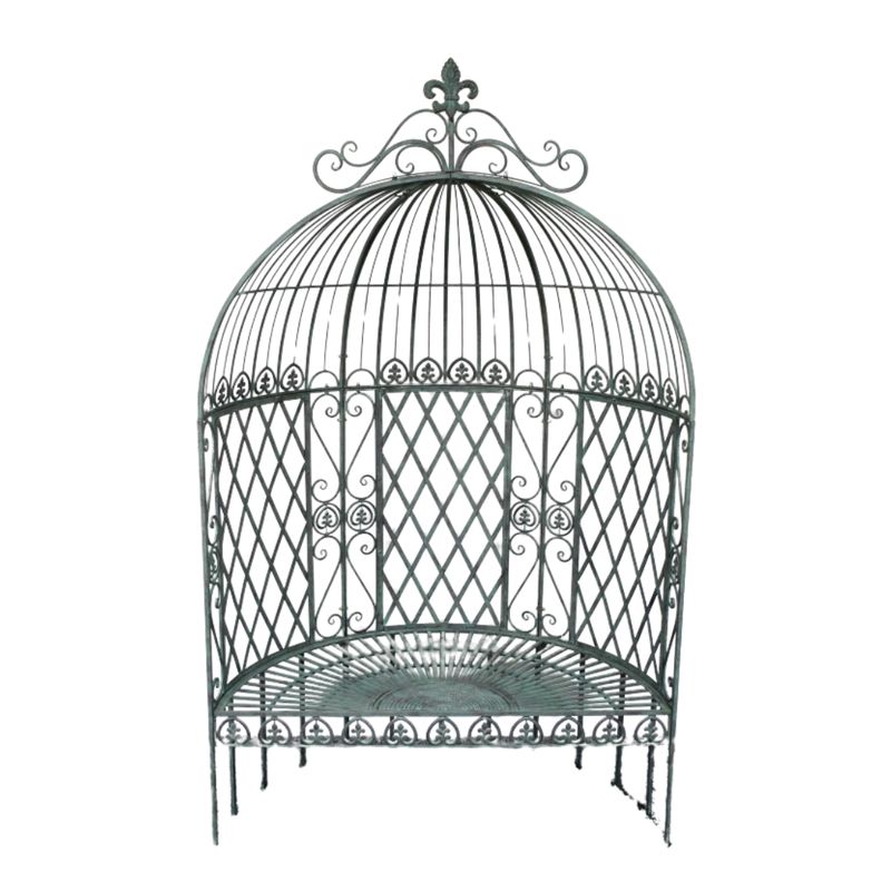 Matilda Metal Arch Garden Seat.  Metal Arch Ornate Semi Circle Base Seat.