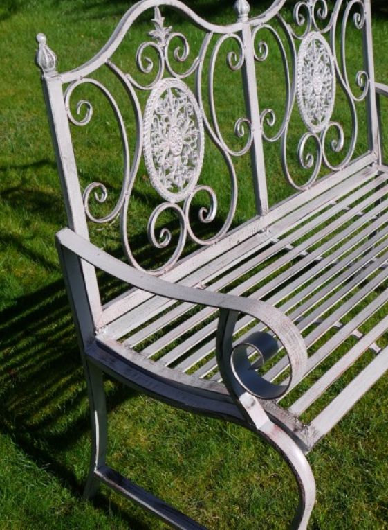 Hampstead Antique Grey Garden Bench