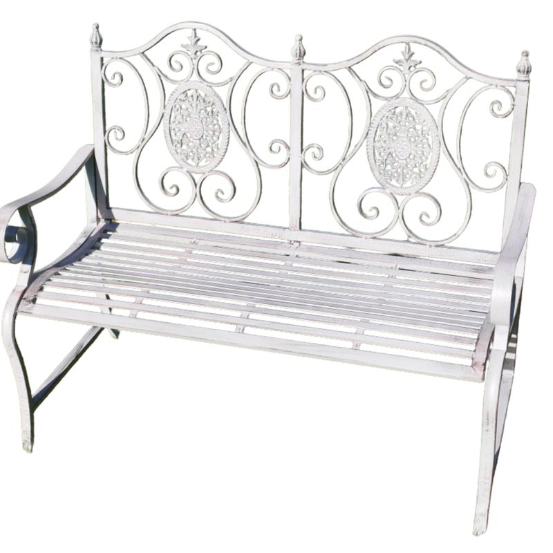 Hampstead Antique Grey Garden Bench.