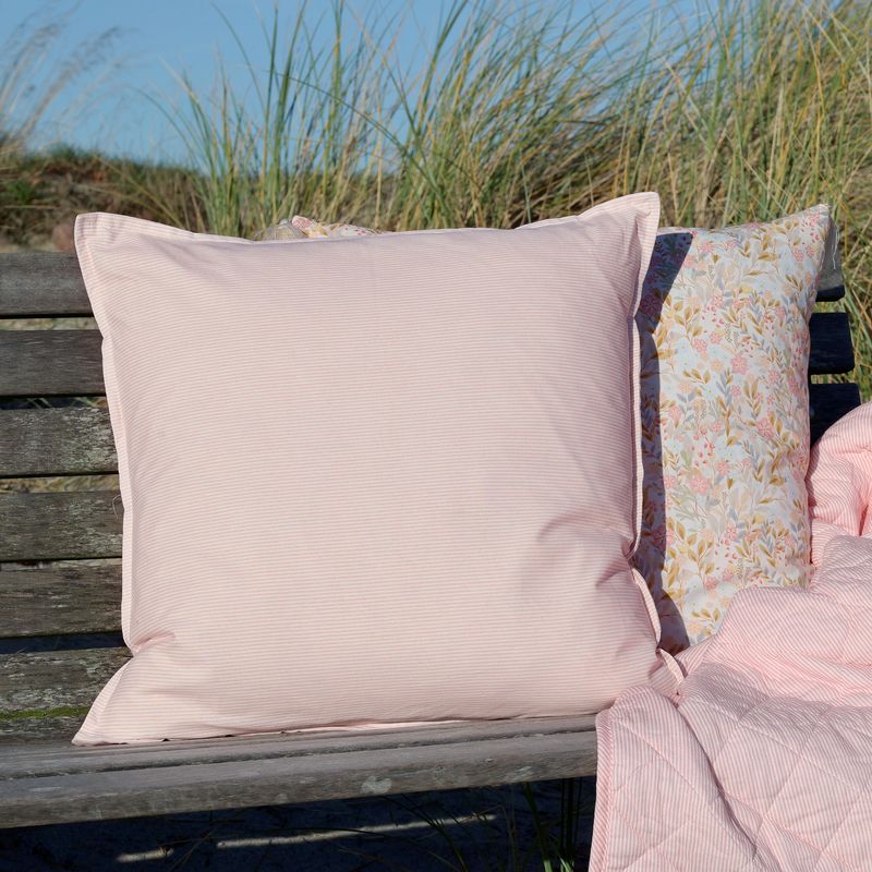 Chic Rose and White Square Cushion