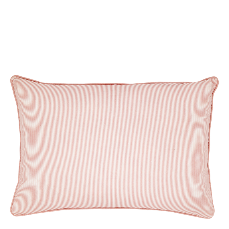 Chic Rose & White Rectangular Cushion