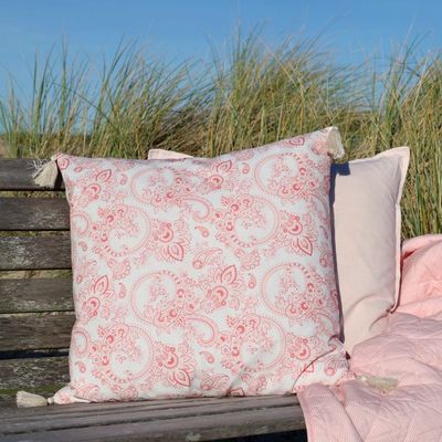 Chic Rose Paisley Cushion
