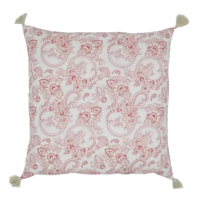Chic Rose Paisley Cushion