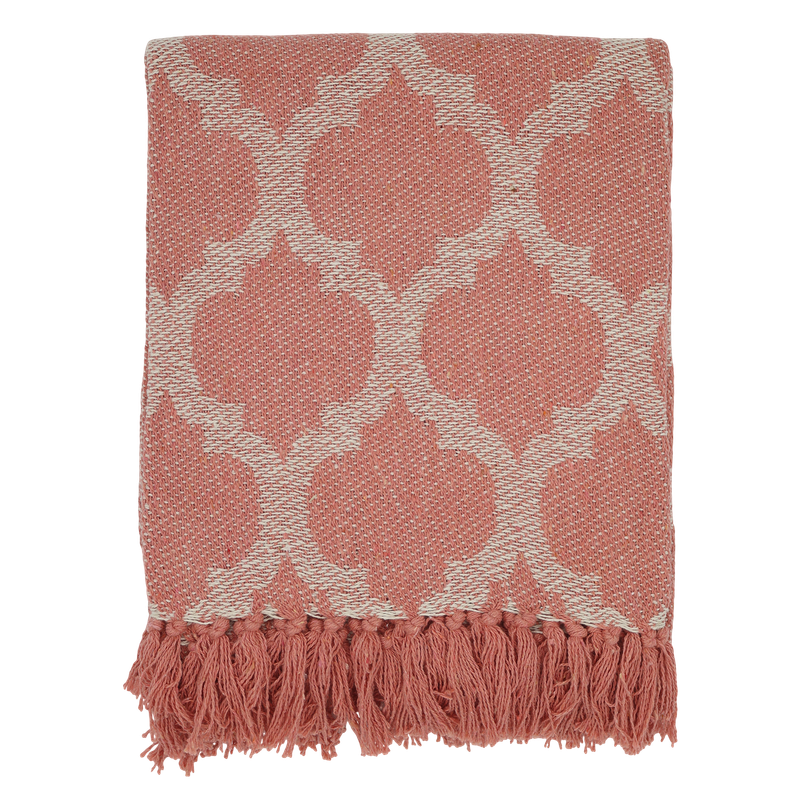 Chic Raspberry Throw