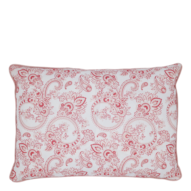 Chic Rose Paisley Rectangular Cushion