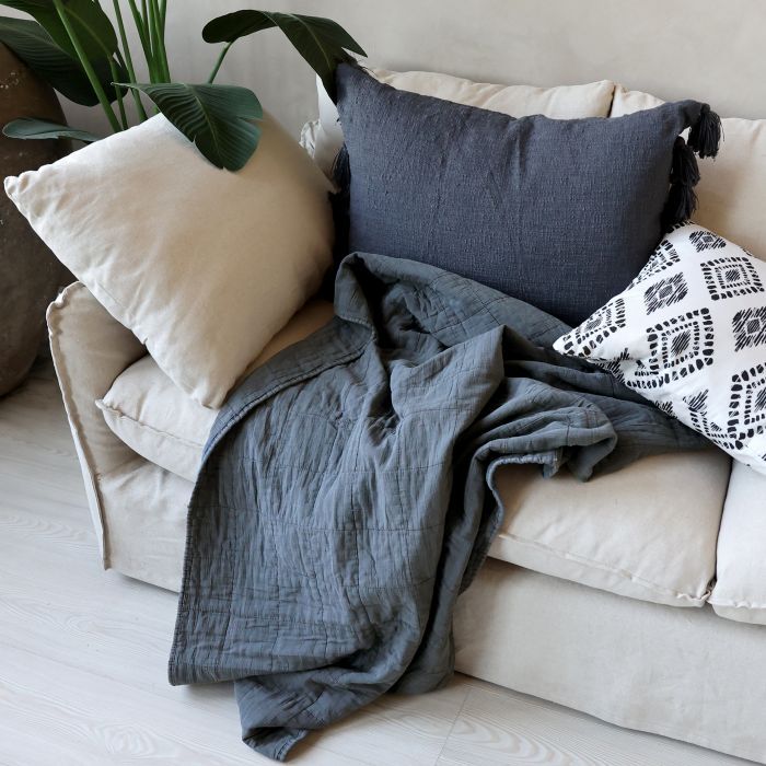 Chic Quilted Blanket - Midnight
