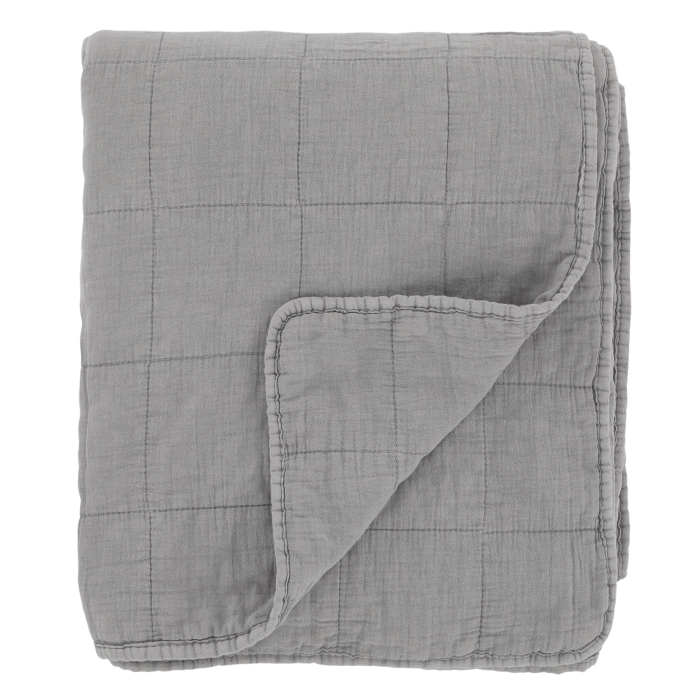 Chic Quilted Blanket - French Grey