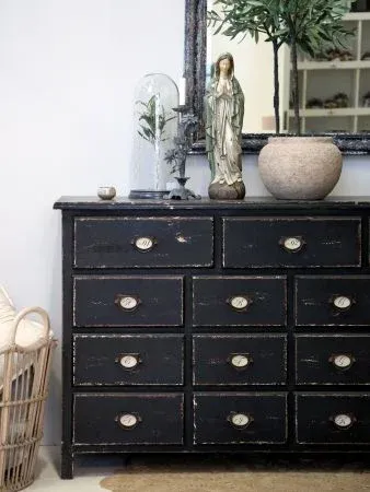 Outfitter's Antique Black Chest of Drawers