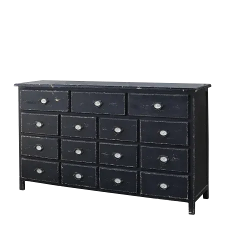 Outfitter's Antique Black Chest of Drawers
