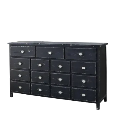 Outfitter's Antique Black Chest of Drawers