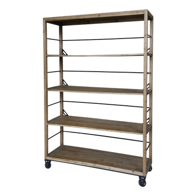 Snowdon Wide Shelving Unit on Wheels