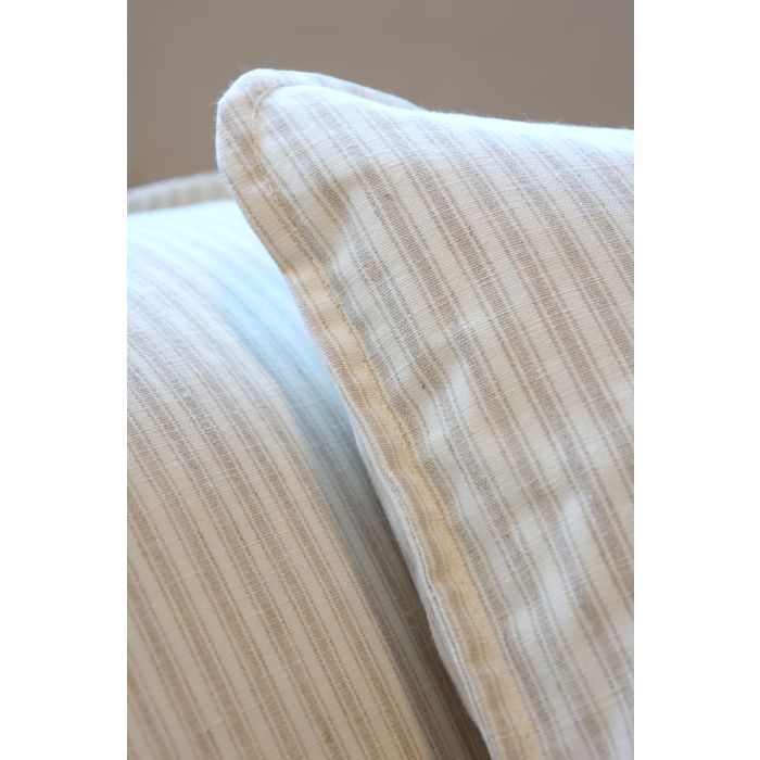 Marseilles Linen Cream & Latte Stripe Finish Large Sofa