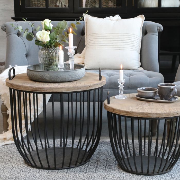 Harbour Coffee Tables - Set of Two - Antique Black
