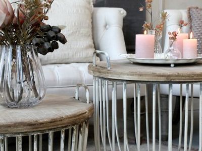 Harbour Coffee Tables - Set of Two - Antique White