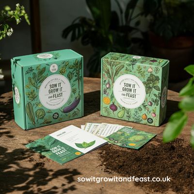 Sow It Grow It and Feast Packaging