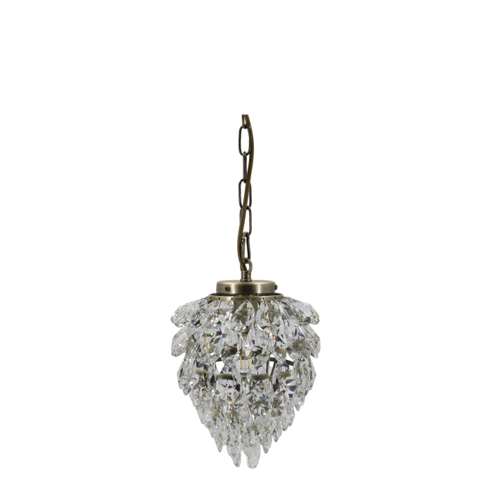 Droplet glass prism chandelier with cascading crystal-effect pendants, creating sparkling elegance and timeless luxury.