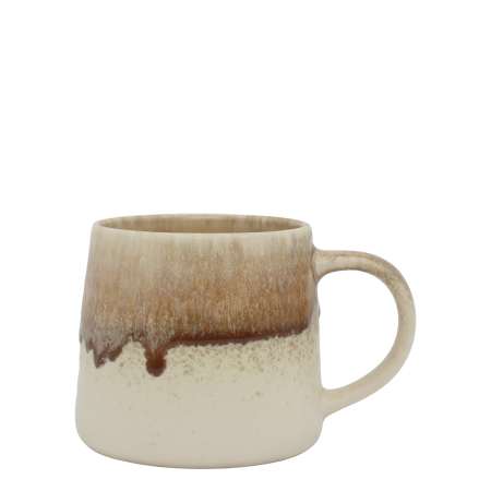 Easy Morning Mug - Honey Oat Honey Oat: Easy Morning Mug with warm caramel drip glaze, creamy speckled base and rounded handle.