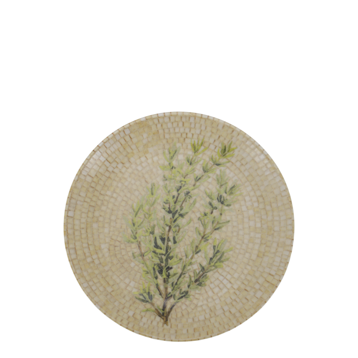 Chartres Herb Mosaic Plates – Set of Four