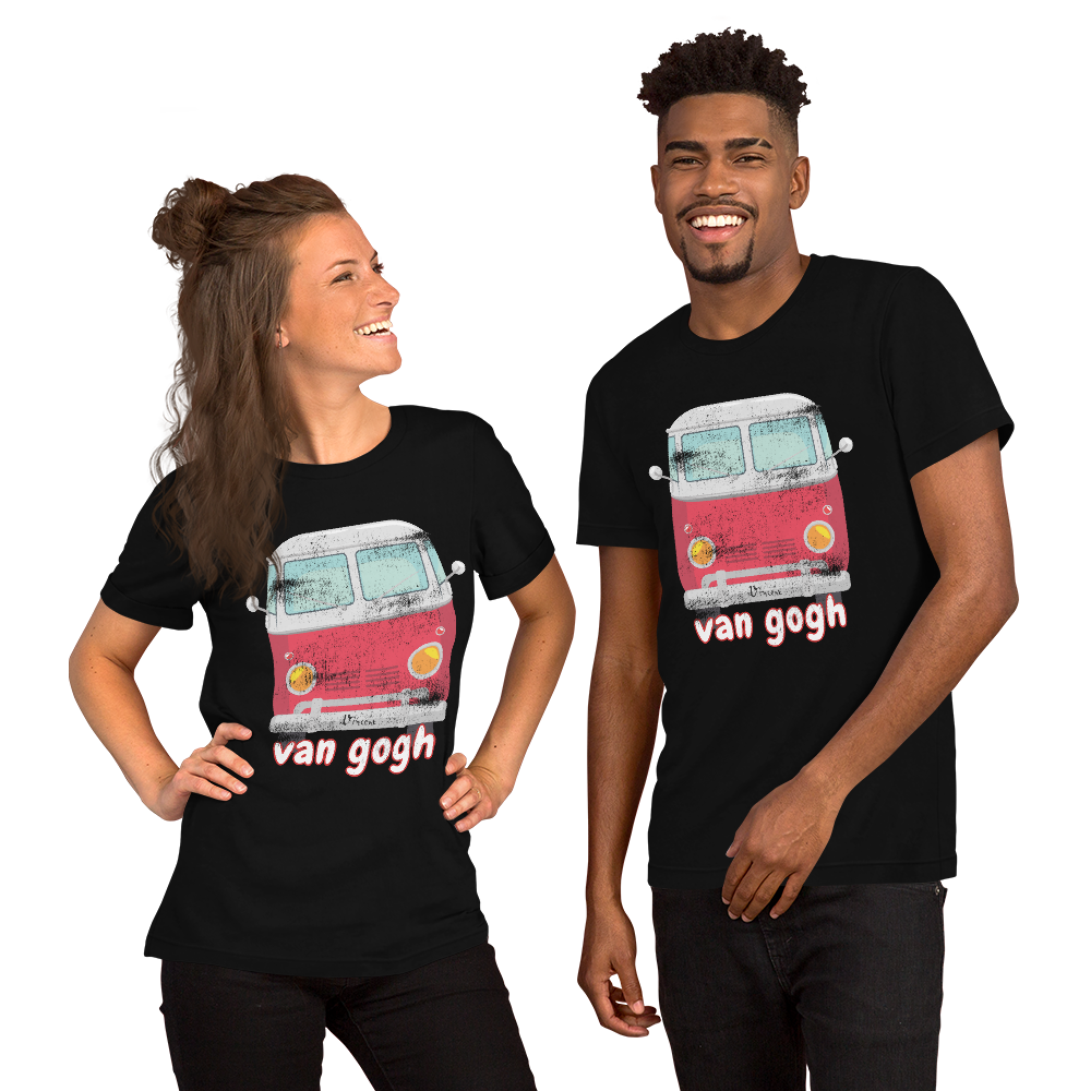 ♦A Van Called Gogh. Red Iconic Vintage Surfer Van. Van Life♦
Short-Sleeve Unisex T-Shirt