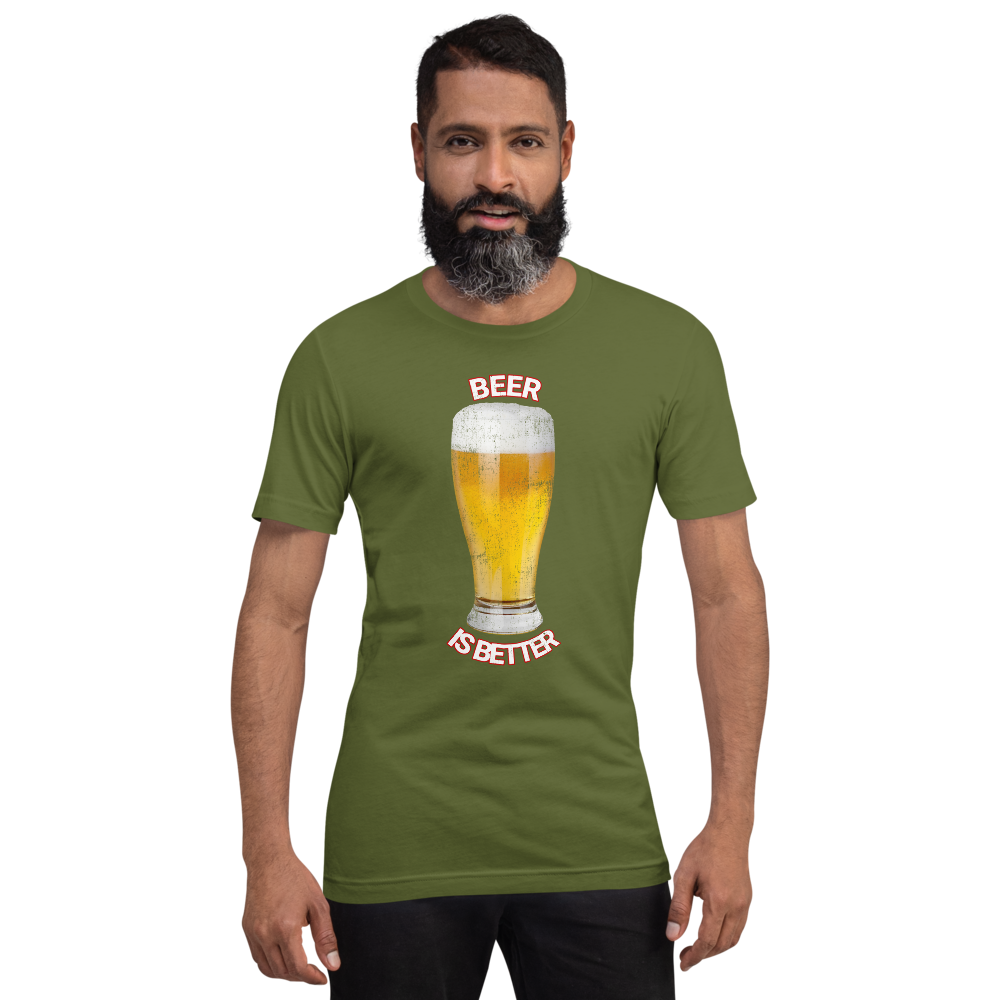 ♥Beer Is Better♥. That Is All. Nothing More To Say. BEER.
Short-Sleeve Unisex T-Shirt