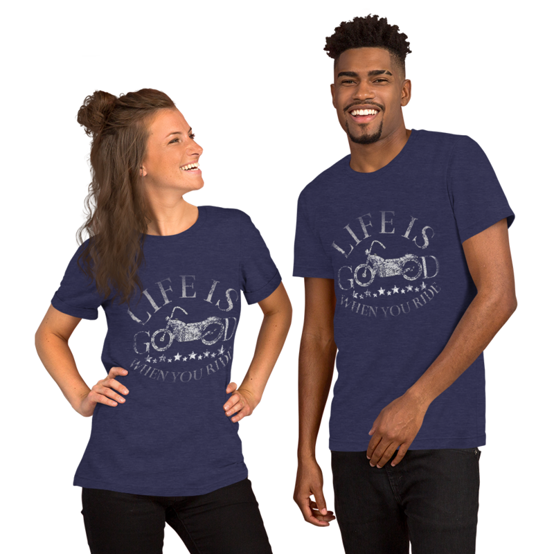 ♂Life Is Good When You Ride♂
Short-Sleeve Unisex T-Shirt