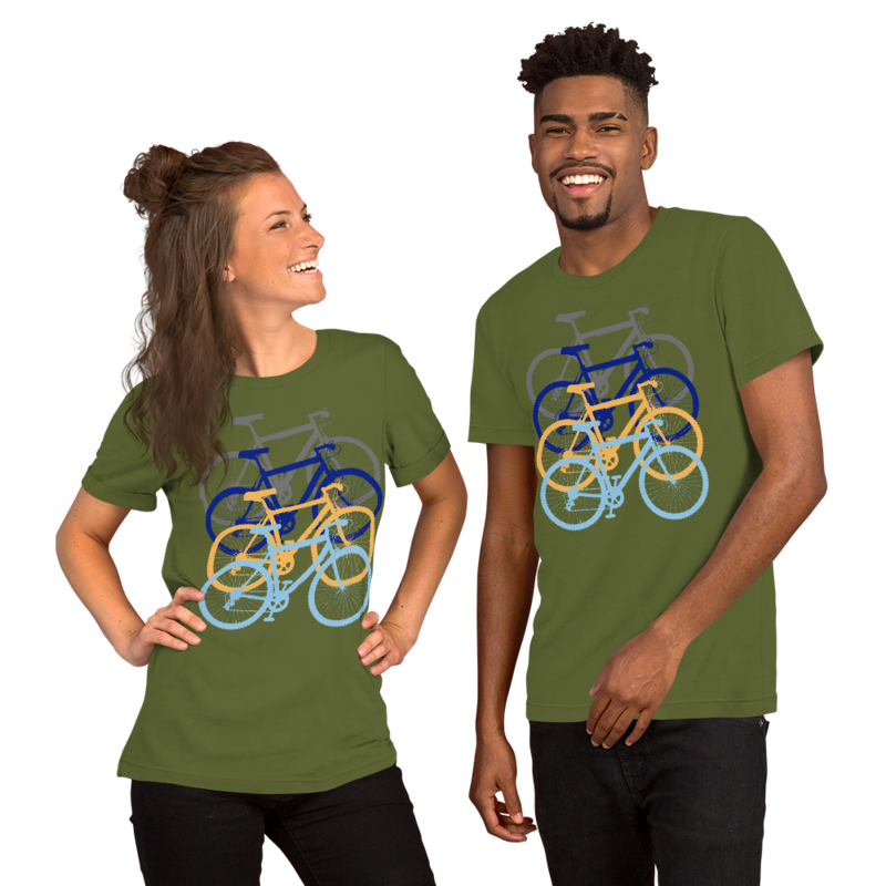 ▲Four Bicycles▲ Bicycle Lovers Vintage Cycling Bike▲
Short-Sleeve Unisex T-Shirt.