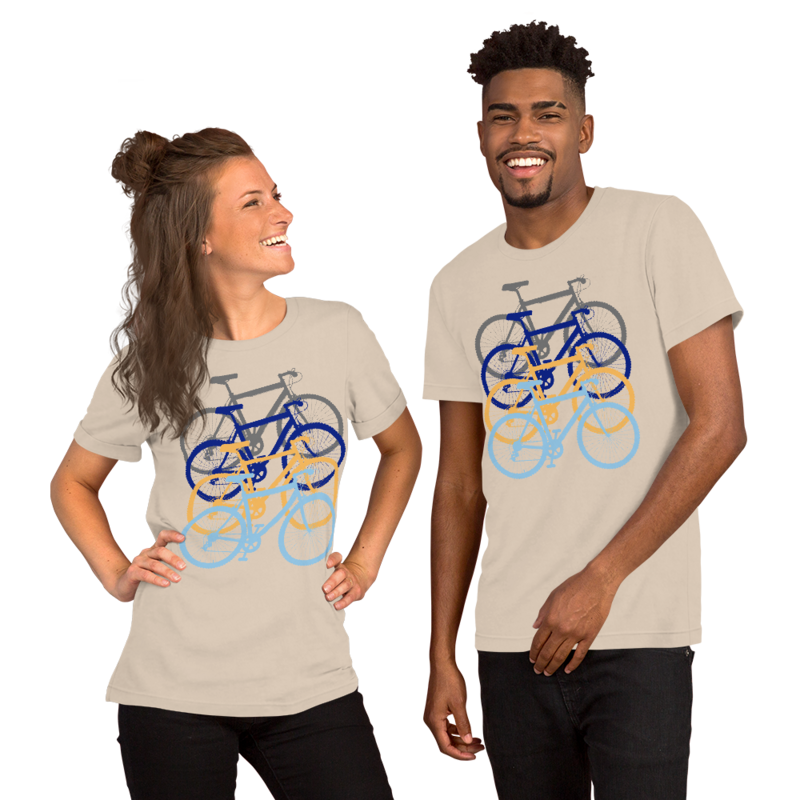 ▲Four Bicycles▲ Bicycle Lovers Vintage Cycling Bike▲
Short-Sleeve Unisex T-Shirt.