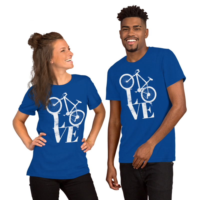 ♥Bicycle Lover&#39;s Love Bike♥ Retro Vintage Cycling Bike♥
 Short-Sleeve Unisex T-Shirt.