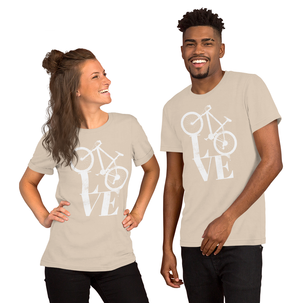 ♥Bicycle Lover&#39;s Love Bike♥ Retro Vintage Cycling Bike♥
 Short-Sleeve Unisex T-Shirt.