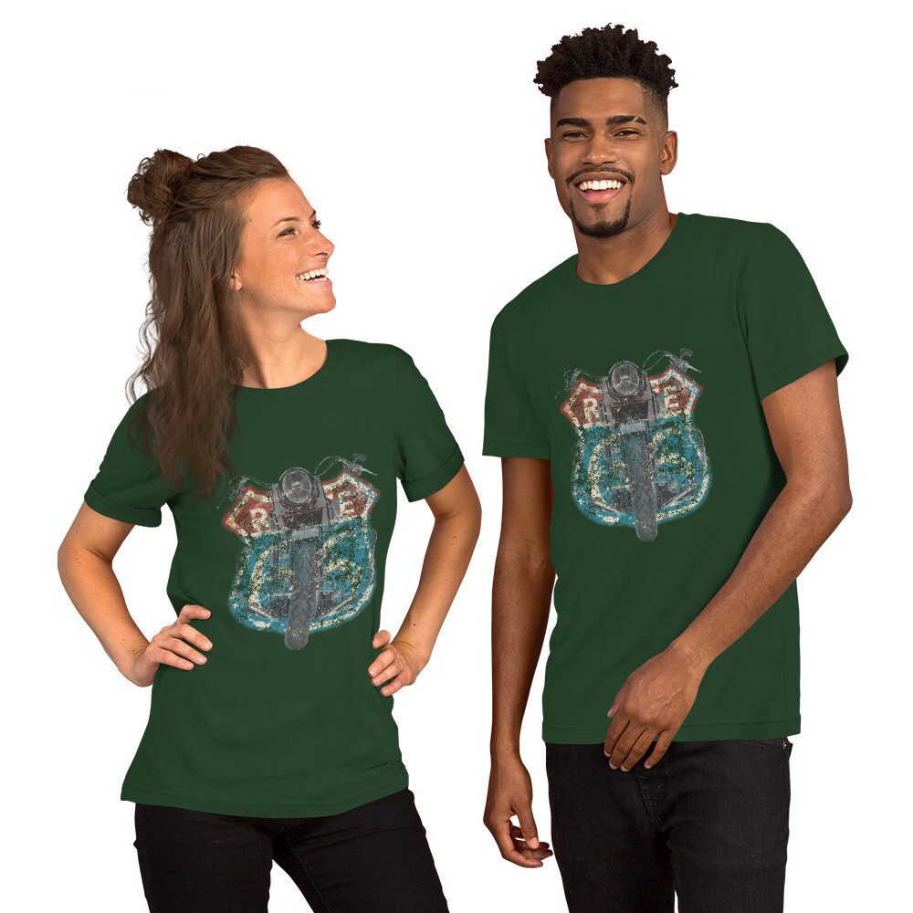 ROUTE 66
Life Is Better When You Ride
Short-Sleeve Unisex T-Shirt.