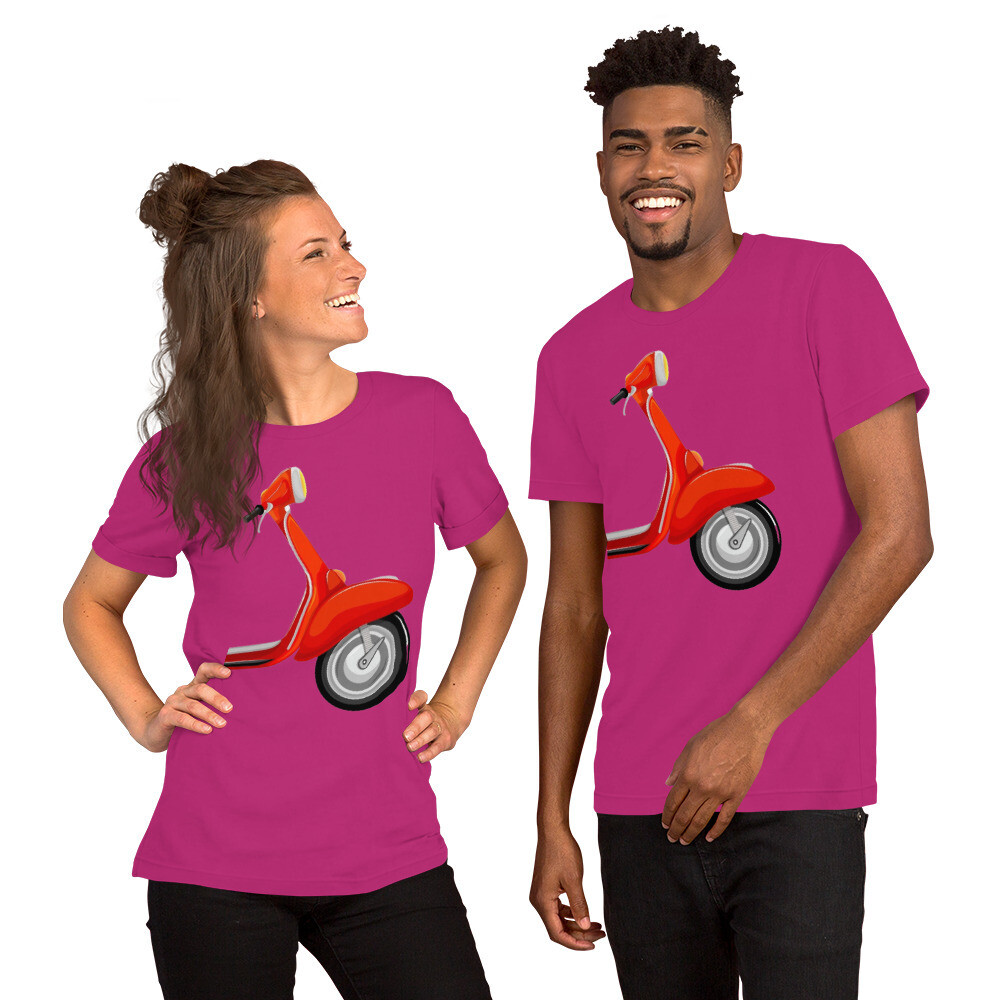 ♥Life Is Better When You Ride A Red Motor Scooter♥ - Unisex t-shirt