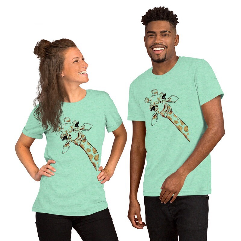 Cute Graphic Funny Giraffe. Unisex t-shirt