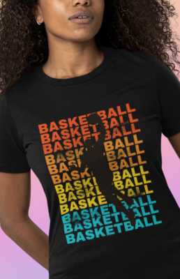 Vintage Retro Basketball T-Shirt for Basketball Players. - Unisex