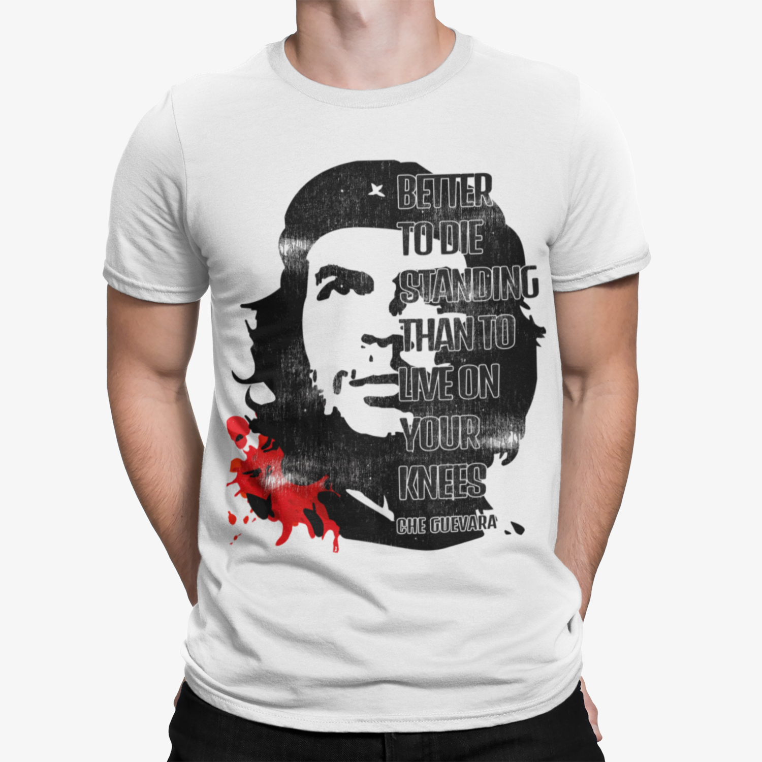 Shirts, Vintage Che Guevara All Over Print Black Tshirt Size Medium