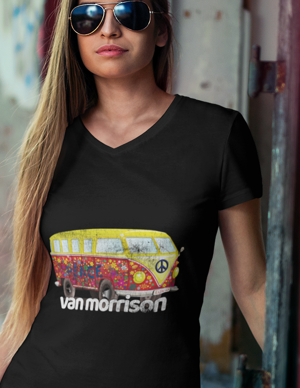 A Red Van Called Morrison. Iconic Vintage Surfer Van. ♫Van Morrison♫ Unisex  T-Shirt
