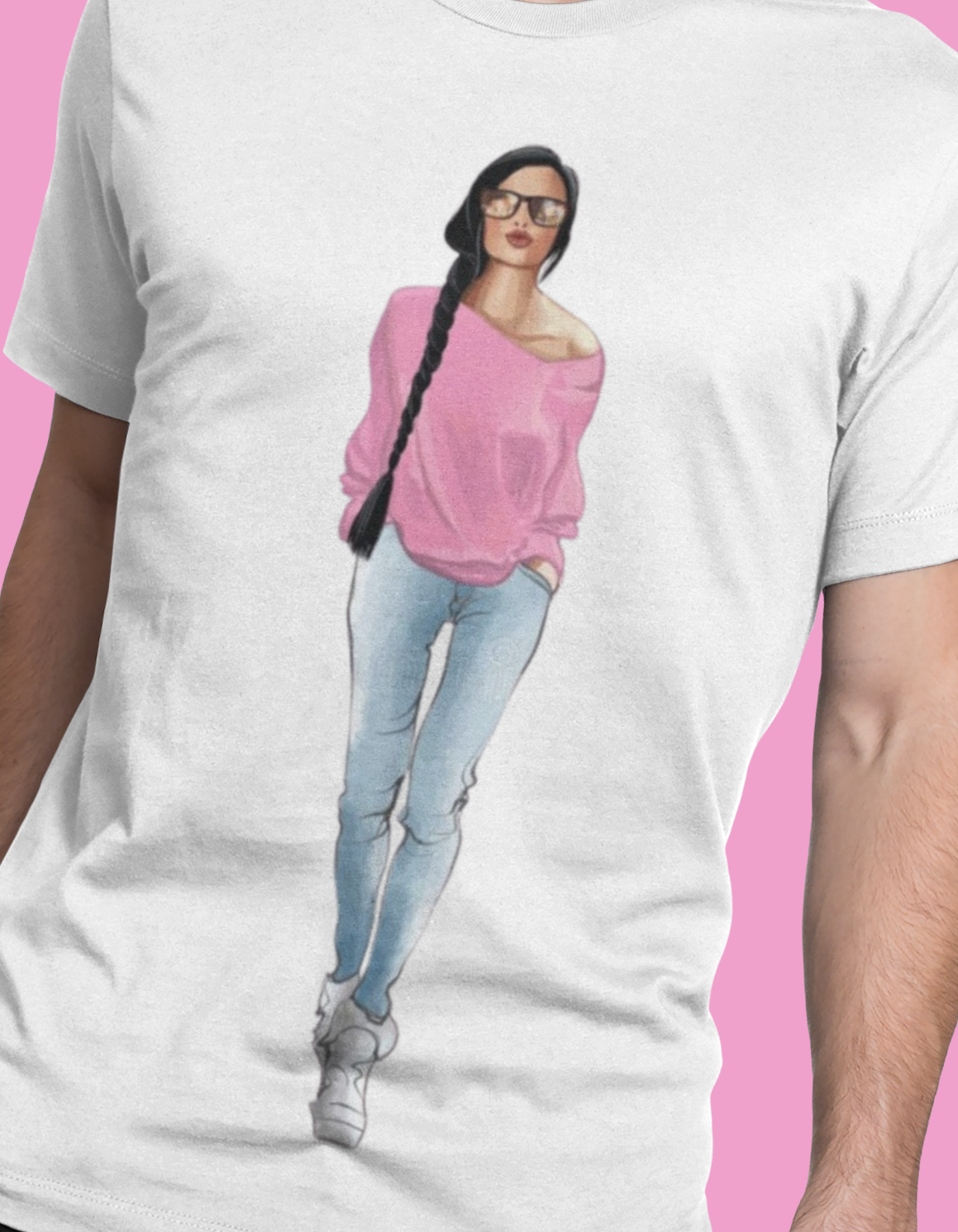 SEXY GIRL. Printed Front and Back. Unisex t-shirt