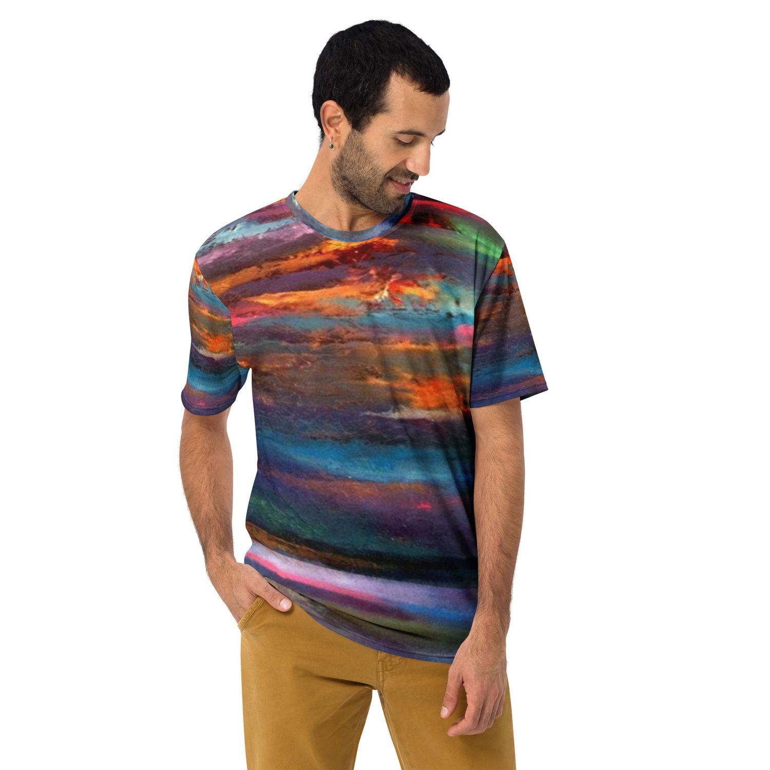 ABSTRACT 1. All-Over Print Men&#39;s Crew Neck T-Shirt.