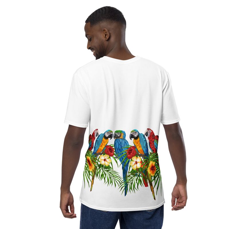 THE WORLD FAMOUS PARROT DESIGN. All-Over Print Men&#39;s Crew Neck Men&#39;s T-Shirt