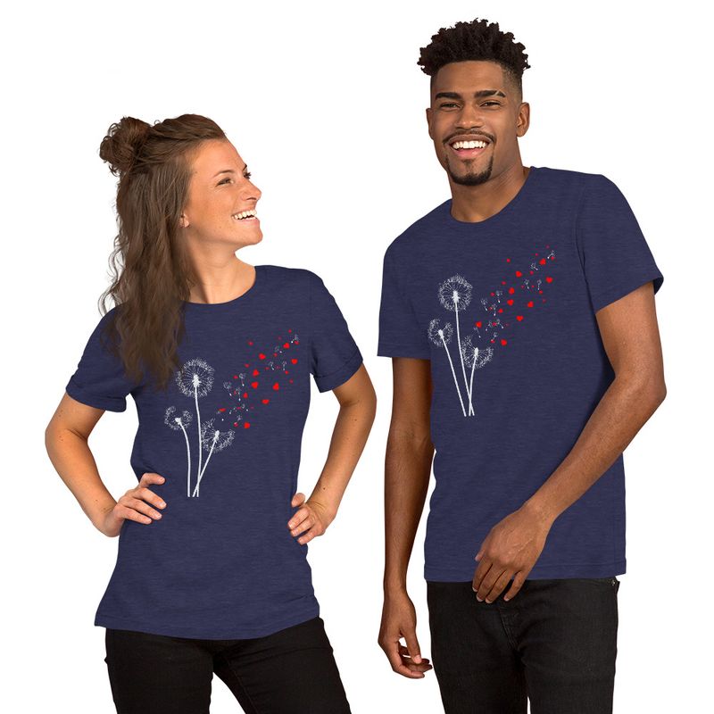 DANDELIONS and HEARTS Unisex T- Shirt