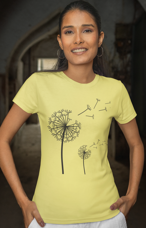 DANDELION. Some see a weed. Others see a wish. Unisex t-shirt