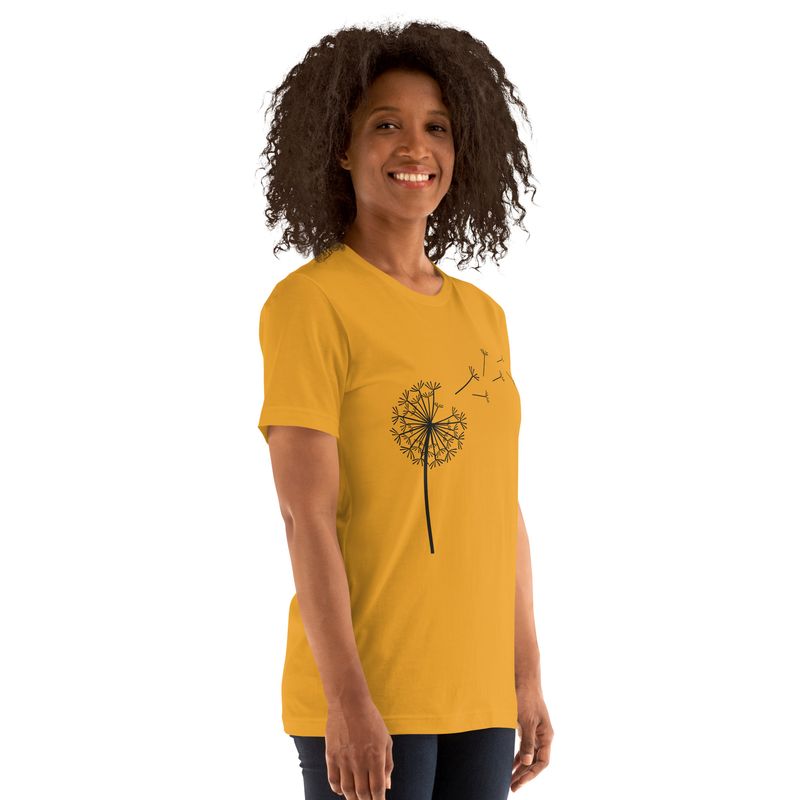 BLOW ON ME AND WISH. DANDELION. Some See A Weed. Others See A Wish. Unisex T-Shirt