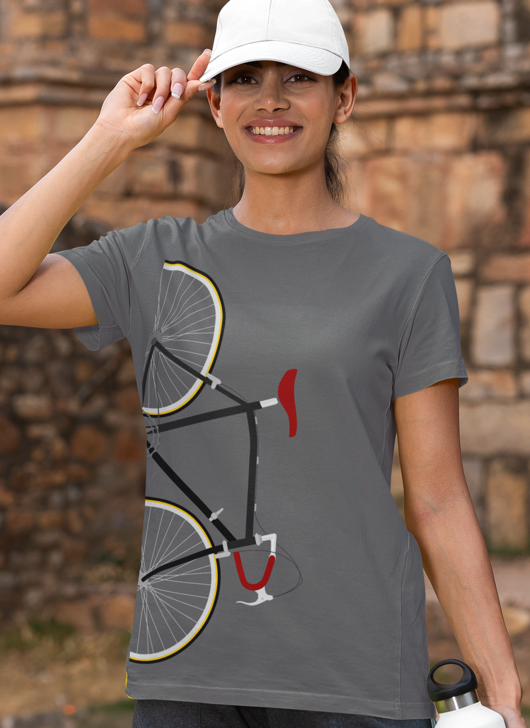 Racing Bicycle. Printed Both Sides - Back and Front - Unisex T-Shirt. FREE SHIPPING.