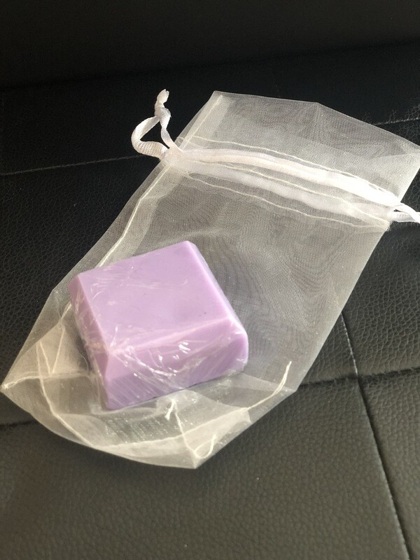 Lilac scented purple mini soap