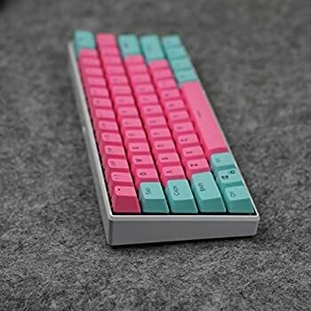 keycaps 61 Key Layout PBT  Keycaps for 60% Mechanical Keyboard for DIY Cherry MX Mechanical Keyboard Backlit,Only Keycap
