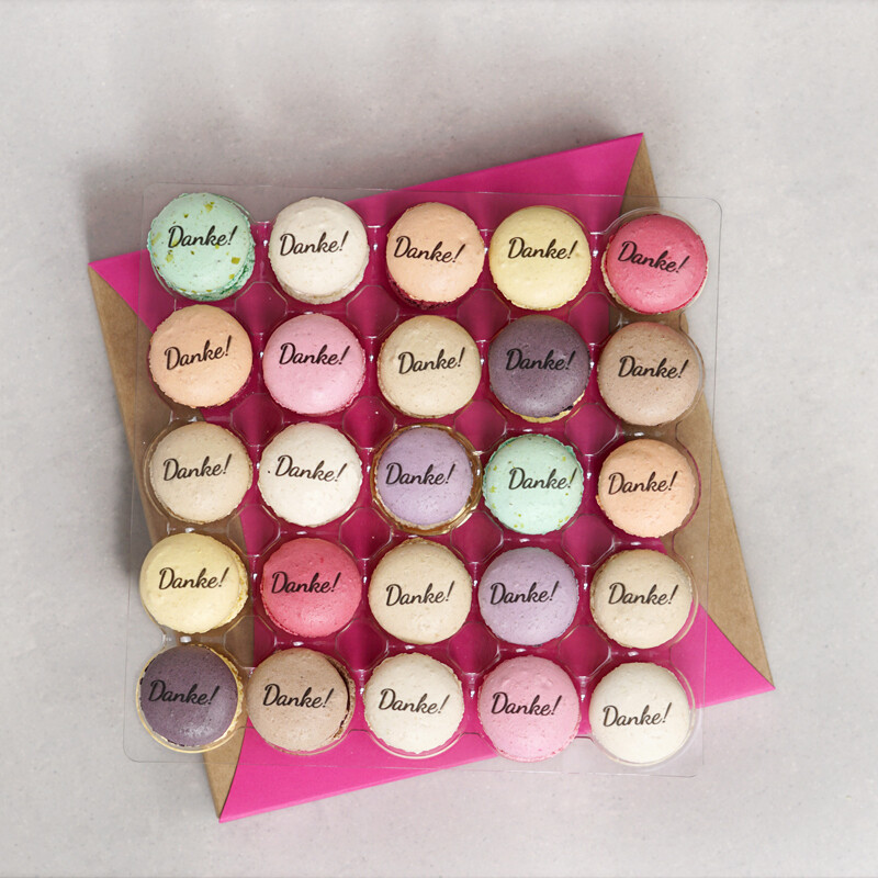25 Danke Makrönchen, bunte Mischung