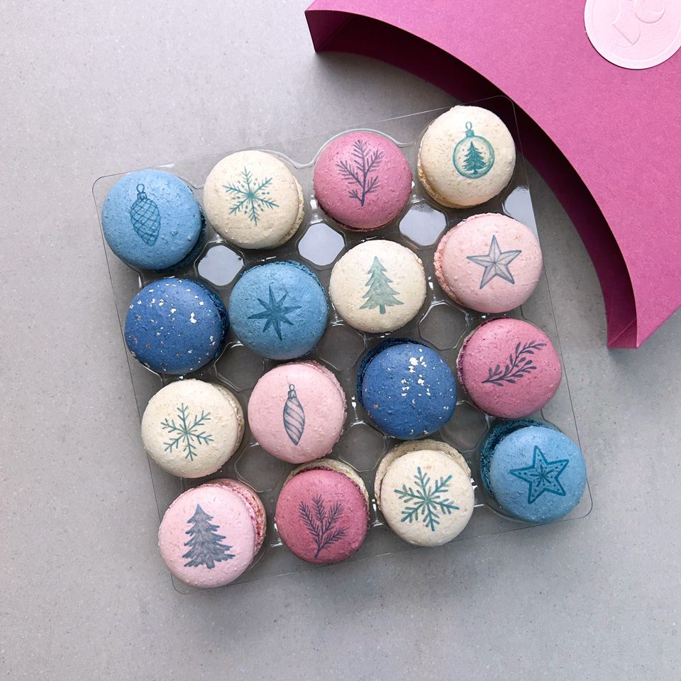 16er Weihnachtsmacarons