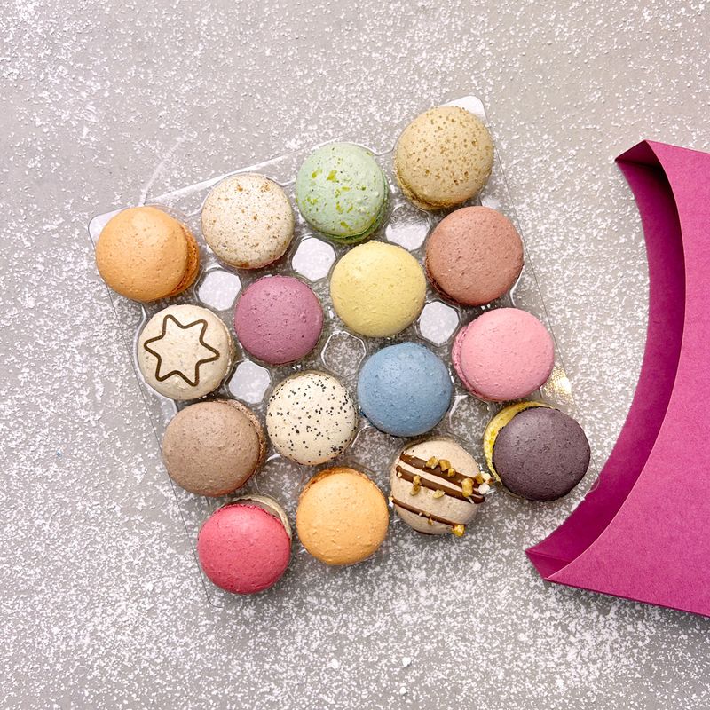 16 Makrönchen Winter Mix